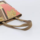 Salvatore Ferragamo Tote Bag Nylon Beige Gold Auth BA17008A-7
