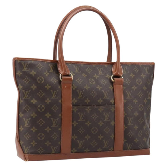 LOUIS VUITTON Monogram Sac Weekend PM Tote Bag M42425 LV Auth BA17011