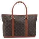 LOUIS VUITTON Monogram Sac Weekend PM Tote Bag M42425 LV Auth BA17011-2