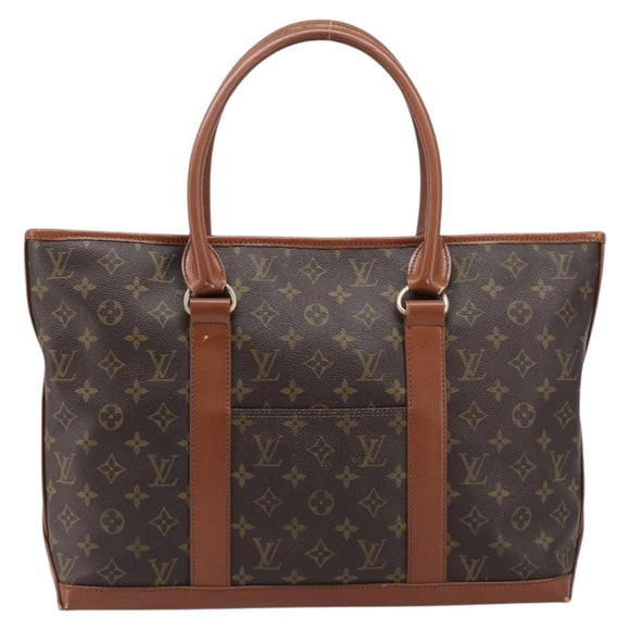 LOUIS VUITTON Monogram Sac Weekend PM Tote Bag M42425 LV Auth BA17011