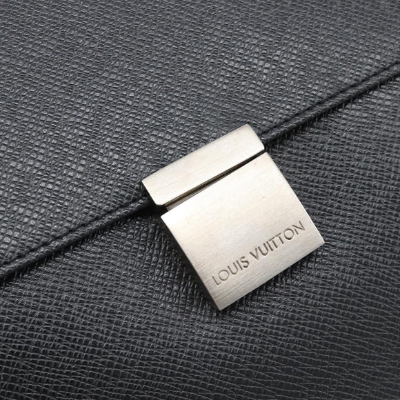 LOUIS VUITTON Taiga Selenga Clutch Bag Ardoise M30782 LV Auth BA17016A