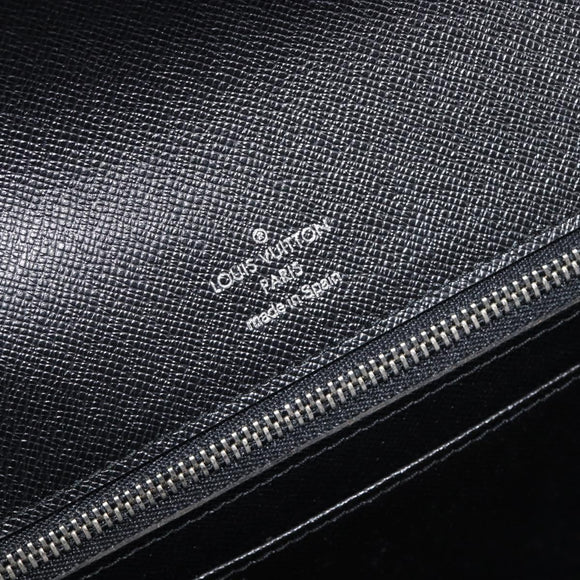 LOUIS VUITTON Taiga Selenga Clutch Bag Ardoise M30782 LV Auth BA17016A