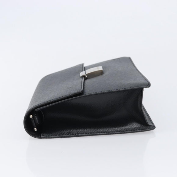 LOUIS VUITTON Taiga Selenga Clutch Bag Ardoise M30782 LV Auth BA17016A