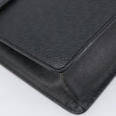 LOUIS VUITTON Taiga Selenga Clutch Bag Ardoise M30782 LV Auth BA17016A-9
