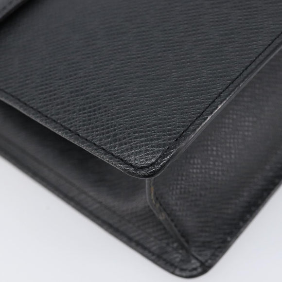 LOUIS VUITTON Taiga Selenga Clutch Bag Ardoise M30782 LV Auth BA17016A