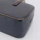 LOUIS VUITTON Monogram Mat Shelton Hand Bag Navy LV Auth BA17018-10