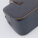 LOUIS VUITTON Monogram Mat Shelton Hand Bag Navy LV Auth BA17018-11