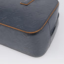 LOUIS VUITTON Monogram Mat Shelton Hand Bag Navy LV Auth BA17018-12