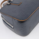 LOUIS VUITTON Monogram Mat Shelton Hand Bag Navy LV Auth BA17018-13