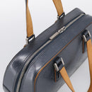 LOUIS VUITTON Monogram Mat Shelton Hand Bag Navy LV Auth BA17018-6