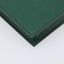 PRADA smartphone Pouch Safiano leather Green Gold Auth BA17022V-13