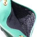 PRADA smartphone Pouch Safiano leather Green Gold Auth BA17022V-21