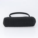 Christian Dior Canage Shoulder Bag Canvas Black Gold Auth BA17023-10