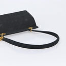 Christian Dior Canage Shoulder Bag Canvas Black Gold Auth BA17023-8