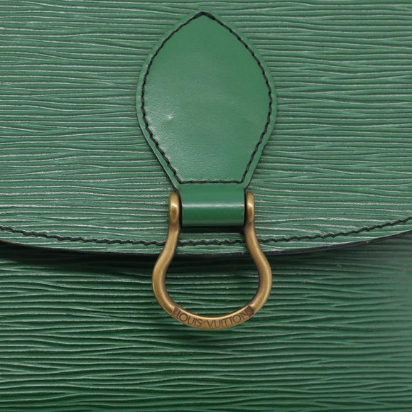LOUIS VUITTON Epi Saint Cloud GM Shoulder Bag Green M52194 LV Auth BA17026