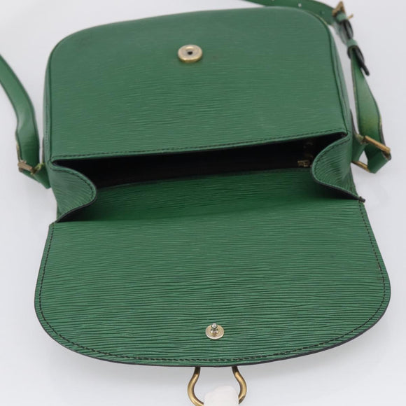 LOUIS VUITTON Epi Saint Cloud GM Shoulder Bag Green M52194 LV Auth BA17026