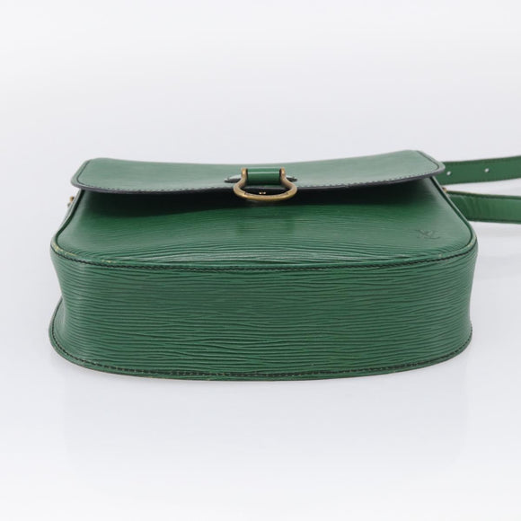 LOUIS VUITTON Epi Saint Cloud GM Shoulder Bag Green M52194 LV Auth BA17026