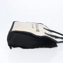 Saint Laurent Rive Gauche Tote Bag Canvas White Silver 632539 Auth BA17027-5