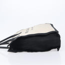 Saint Laurent Rive Gauche Tote Bag Canvas White Silver 632539 Auth BA17027-6