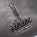 LOEWE Tote Bag Leather Dark Gray Auth BA17028-14