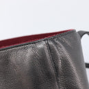 LOEWE Tote Bag Leather Dark Gray Auth BA17028-15