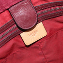 LOEWE Tote Bag Leather Dark Gray Auth BA17028-16