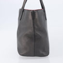 LOEWE Tote Bag Leather Dark Gray Auth BA17028-5