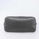 LOEWE Tote Bag Leather Dark Gray Auth BA17028-9
