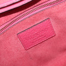 Valentino Rock Studs Hand Bag Leather Pink Gold Auth BA17029-18