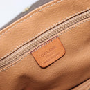 CELINE Macadam Shoulder Bag PVC Brown Gold Auth BA17035A-18