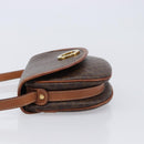 CELINE Macadam Shoulder Bag PVC Brown Gold Auth BA17035A-5