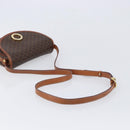 CELINE Macadam Shoulder Bag PVC Brown Gold Auth BA17035A-7