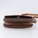 CELINE Macadam Shoulder Bag PVC Brown Gold Auth BA17035A-9