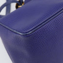 Christian Dior Shoulder Bag Leather Purple Gold Auth BA17038-11