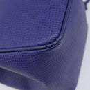 Christian Dior Shoulder Bag Leather Purple Gold Auth BA17038-13