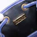 Christian Dior Shoulder Bag Leather Purple Gold Auth BA17038-17