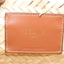 CELINE Classic Pannier Hand Bag Raffia Beige Brown Auth BA17039V-17