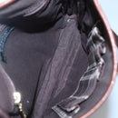 BURBERRY Black label Shoulder Bag Nylon Leather Khaki Gold Auth BA1704-11