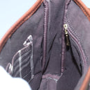 BURBERRY Black label Shoulder Bag Nylon Leather Khaki Gold Auth BA1704-18