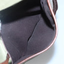 BURBERRY Black label Shoulder Bag Nylon Leather Khaki Gold Auth BA1704-19