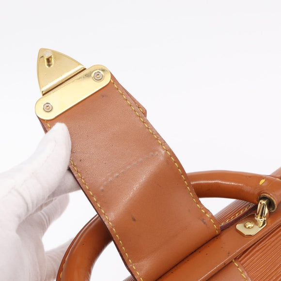 LOUIS VUITTON Epi Serviette Fermoir Bag Zipangu Gold M54358 LV Auth BA17040