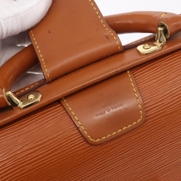 LOUIS VUITTON Epi Serviette Fermoir Bag Zipangu Gold M54358 LV Auth BA17040