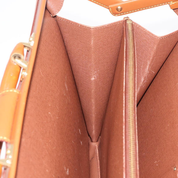 LOUIS VUITTON Epi Serviette Fermoir Bag Zipangu Gold M54358 LV Auth BA17040