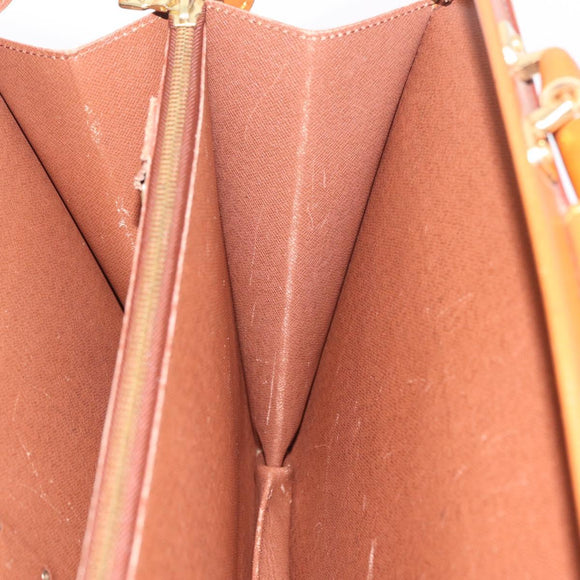 LOUIS VUITTON Epi Serviette Fermoir Bag Zipangu Gold M54358 LV Auth BA17040