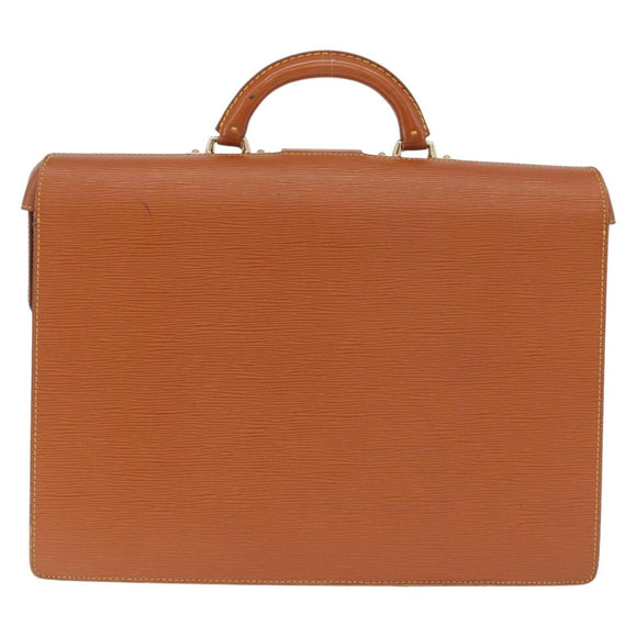 LOUIS VUITTON Epi Serviette Fermoir Bag Zipangu Gold M54358 LV Auth BA17040