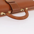 LOUIS VUITTON Epi Serviette Fermoir Bag Zipangu Gold M54358 LV Auth BA17040-7