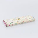 LOUIS VUITTON Long Wallet 2 Set White Red LV Auth BA17044-15