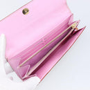 LOUIS VUITTON Long Wallet 2 Set White Red LV Auth BA17044-19