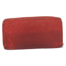 LOUIS VUITTON Long Wallet 2 Set White Red LV Auth BA17044-3