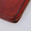 LOUIS VUITTON Long Wallet 2 Set White Red LV Auth BA17044-8